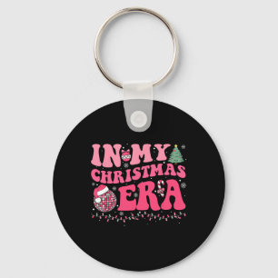 Groovy In My Christmas Era Family Matching Merry C Key Ring