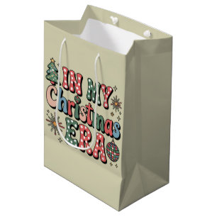 Groovy In My Christmas Era Funny Teacher Medium Gift Bag