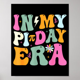 Groovy in my day era retro math teacher kids day poster