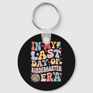 Groovy In My Last Day Kindergarten Era Last Day Of Key Ring