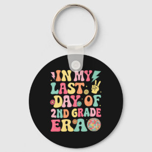 Groovy In My Last Day Of 2nd Grade Era Last Day Of Key Ring