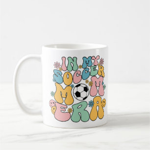Groovy In My Soccer Mum Era Funny Soccer Mum Mama  Coffee Mug