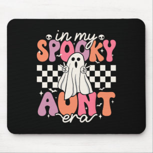 Groovy In My Spooky Aunt Era Retro Auntie Hallowee Mouse Mat