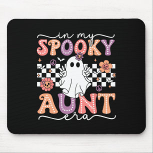 Groovy In My Spooky Aunt Era Retro Auntie Hallowee Mouse Mat