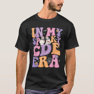 Groovy In My Spooky CDE Era Ghost Nurse Halloween  T-Shirt