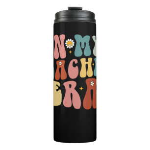 Groovy In My Teacher Era Back to School Teacher  Thermal Tumbler