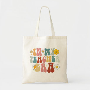 Groovy In My Teacher Era Back to School Teacher  Tote Bag