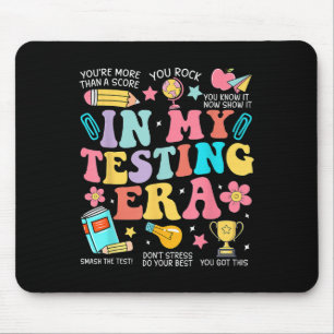Groovy In My Testing Era Motivational Teacher Test Mouse Mat