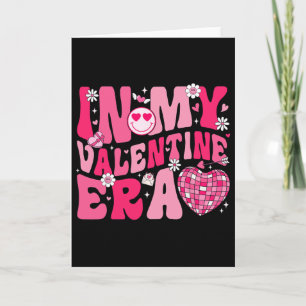 Groovy In My Valentine Era Valentine Heart Men Wom Card