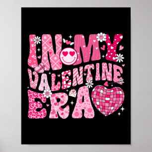 Groovy In My Valentine Era Valentine Heart Men Wom Poster
