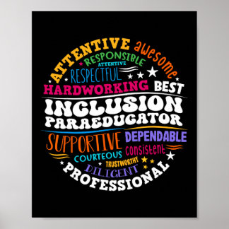 Groovy Inclusion Paraeducator - Special Education  Poster