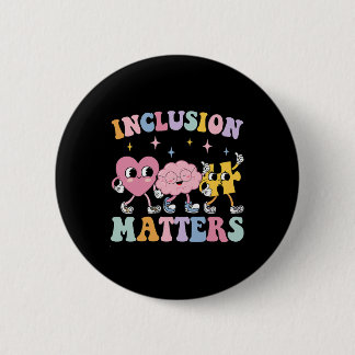 Groovy Inclusion Problems Autism Awareness Special 6 Cm Round Badge