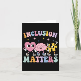 Groovy Inclusion Problems Autism Awareness Special Card