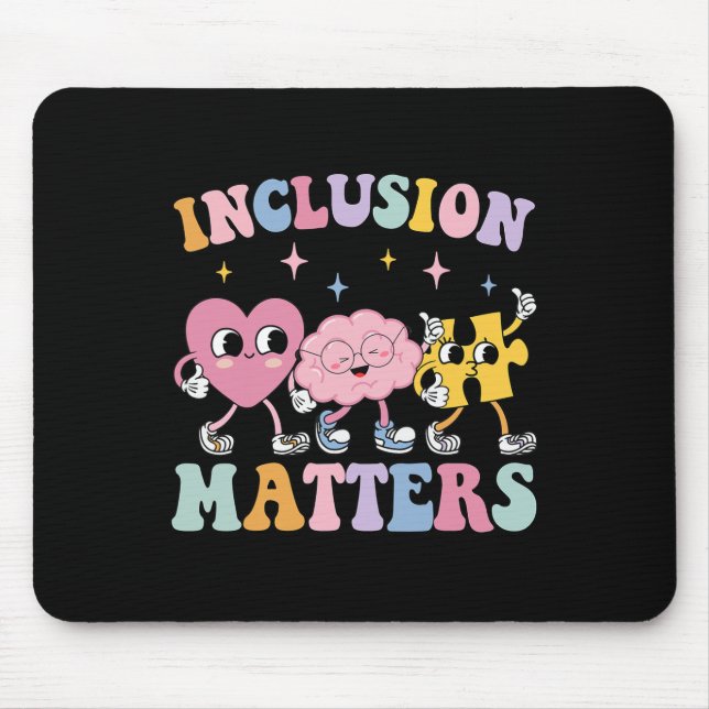 Groovy Inclusion Problems Autism Awareness Special Mouse Mat (Front)