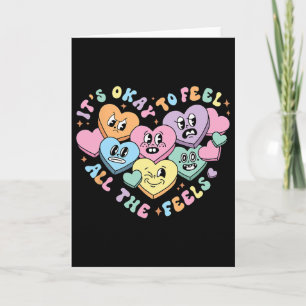 Groovy It's Okay To Feel All The Feel Counselor Va Card