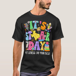 Groovy It's Staar Day Don't Stress Do Your Best T-Shirt