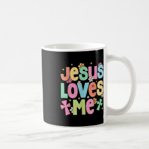 Groovy Jesus Loves Me Biblical Christian Church Coffee Mug
