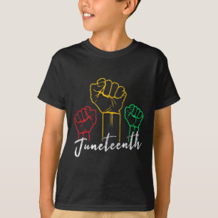 Groovy Juneteenth African American Freedom Black H T-Shirt