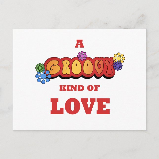 Groovy Kind of Love Postcard (Front)