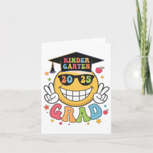 Groovy Kindergarten Graduate Happy Graduation Cl O Card