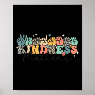 Groovy Kindness Sign Language ASL Finger Spelling