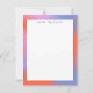 Groovy Lavender Purple Gradient Personalised Name  Card