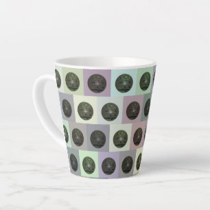 Groovy Lawn Bowls Design, Latte Mug