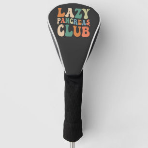 Groovy Lazy Pancreas Club Diabetes Awareness Funny Golf Head Cover