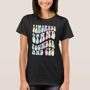 Groovy LEMONADE STAND FOUNDER AND CEO Boss in Trai T-Shirt