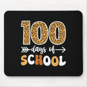 Groovy Leopard 100th Day Of School Teacher Kids 10 Mouse Mat