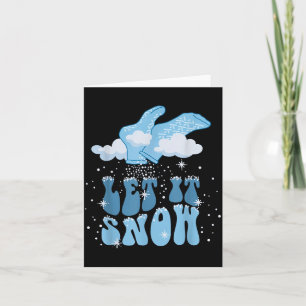 Groovy Let It Snow Pct Patient Care Tech Nurse Chr Card
