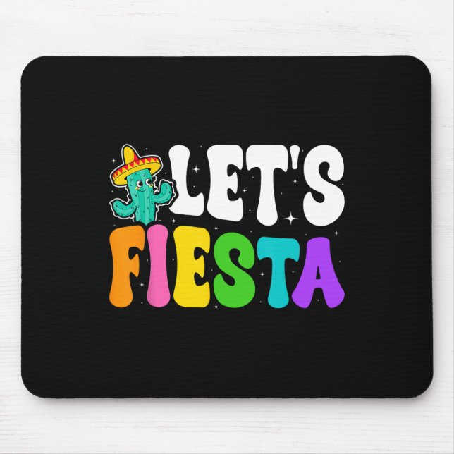 Groovy Let's Fiesta Cinco De Mayo Mexican Fiesta 5 Mouse Mat (Front)