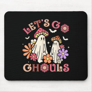 Groovy Let's Go Ghouls Halloween Ghost Outfit For Mouse Mat