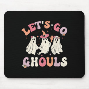 Groovy Let's Go Ghouls Halloween Ghost Outfit For Mouse Mat