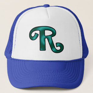 Groovy Letter "R" Initial Trucker Hat