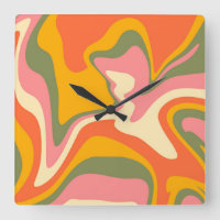 Groovy Liquified Marble Retro 60s Vintage Party 