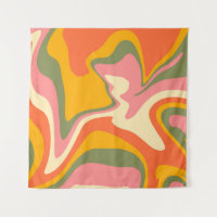 Groovy Liquified Marble Retro 60s Vintage Party 