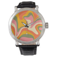 Groovy Liquified Marble Retro 60s Vintage Party 