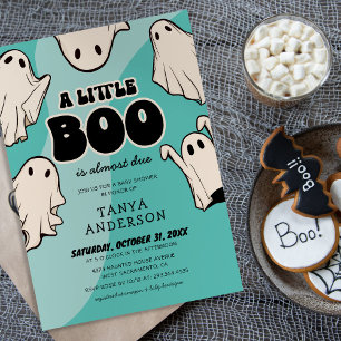 Groovy Little Boo Boy Baby Shower Invitation