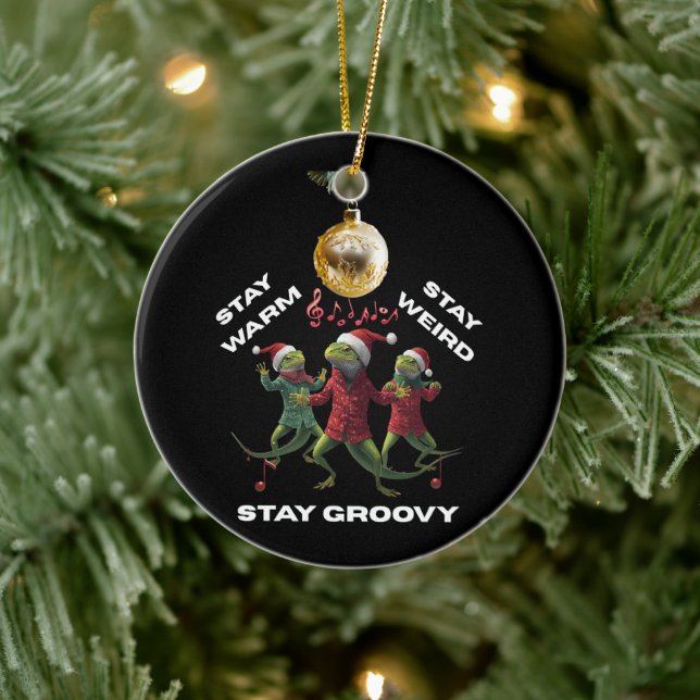Groovy Lizard Ceramic Tree Decoration (Tree)