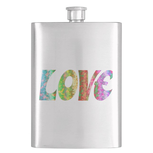 GROOVY LOVE HIP FLASK (Front)