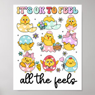 Groovy M.en.tal Easter Day Health Egg Happy Easter Poster