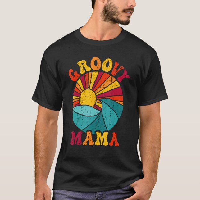 Groovy Mama 70s Aesthetic Nostalgia 1970 s Retro M T-Shirt (Front)