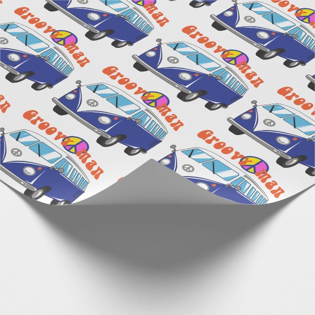 Groovy Man Wrapping Paper (Corner)