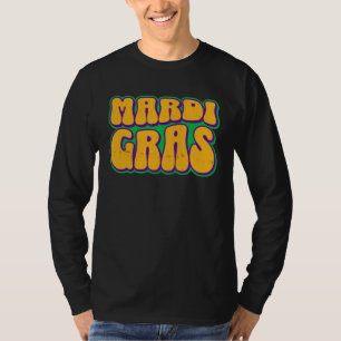 Groovy Mardi Gras Vintage Retro Masquerade Costume T-Shirt