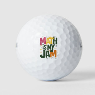 Groovy Math is My Jam First Day Back To School Golf Balls