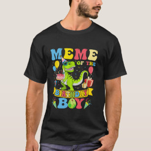 Groovy Meme Of The Birthday Boy T Rex Dinosaur Bir T-Shirt