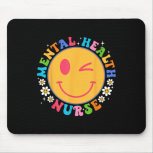 Groovy Mental Health Nurse Mental Health Awareness Mouse Mat