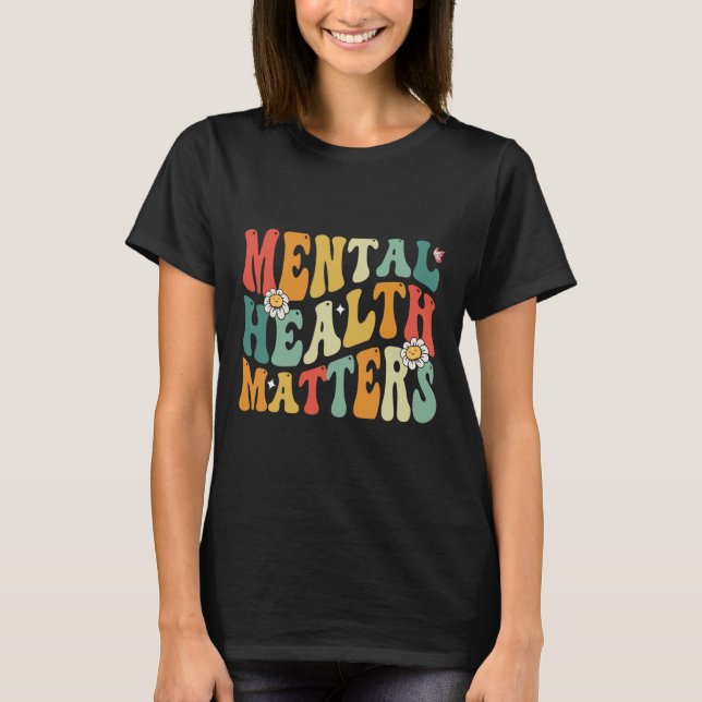 Groovy Mental Health Problems Human Brain Illness  T-Shirt (Front)