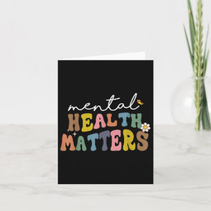 Groovy Mental Health S Human Brain Illness Awarene Card